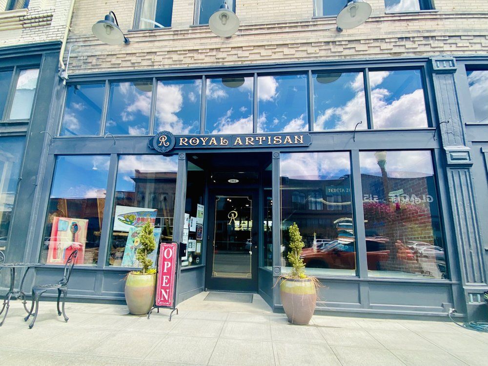 The Royal Artisan storefront on Main Street in Baker City
